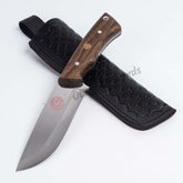 Adjutant Camping Knife Stainless Steel 9.8 Wood Handle (3)